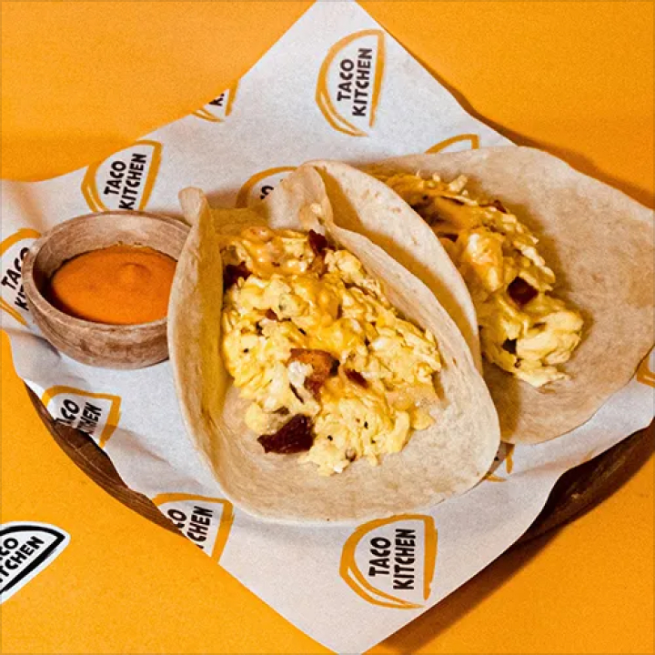 Taco Kitchen Bacon and Egg Breakfast Taco